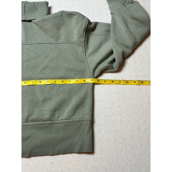 ZARA Women’s Sage Green High Neck Sweatshirt Size Small | Fleece Lined Pullover - Picture 5 of 6